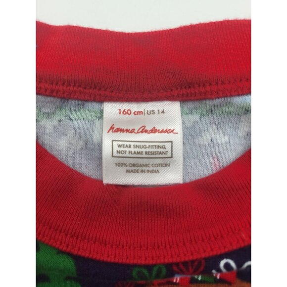 Hanna Andersson Christmas Holiday Gnome Sweet Gnome Fair Isle Pajamas SZ 14 Set - Picture 3 of 6